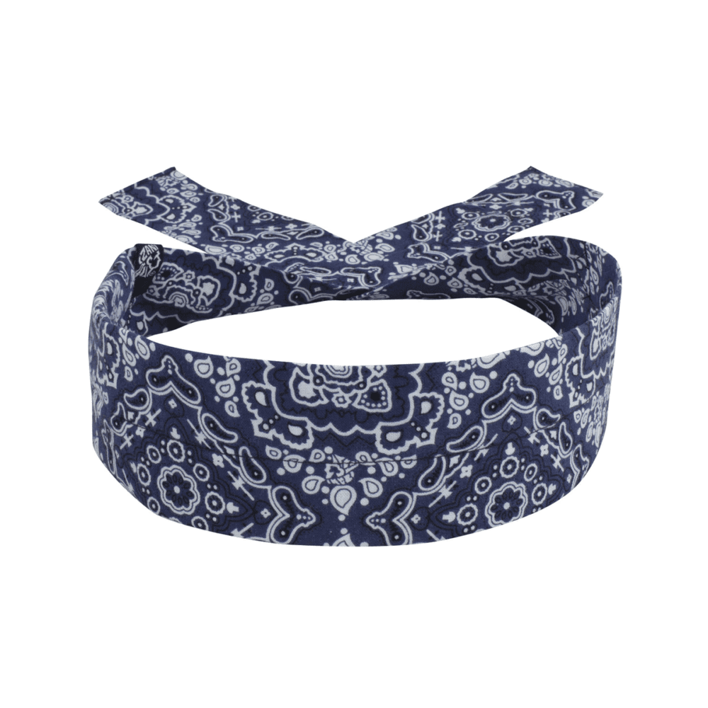Zan Headgear Cooldanna - Navy Paisley, Cotton